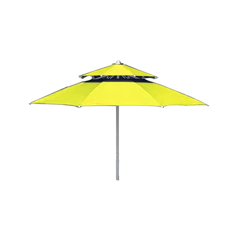 Hochwertiger Sonnenschutz -Patio -Regenschirm mit Basisschirm